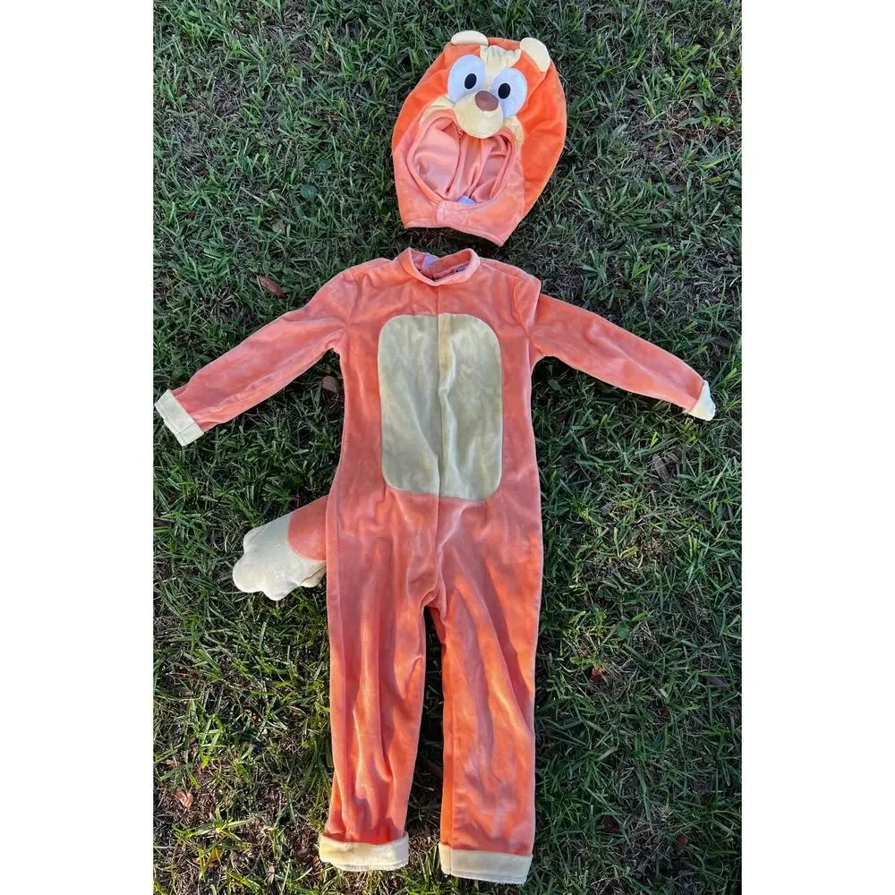 Toddler Unisex Girls Boys Classic Bluey Bingo Costume Jumpsuit Size 4T